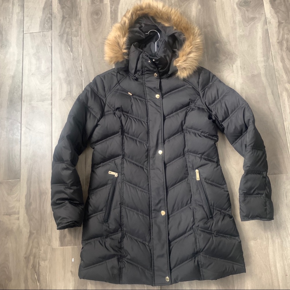 Black Kenneth Cole Coat. Size Medium.